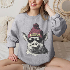 Vintage Washington Football Sweatshirt, Trendy Crewneck Pullover for Game Day Fans, Unisex Heavy Blend Sweatshirt, Washington Football