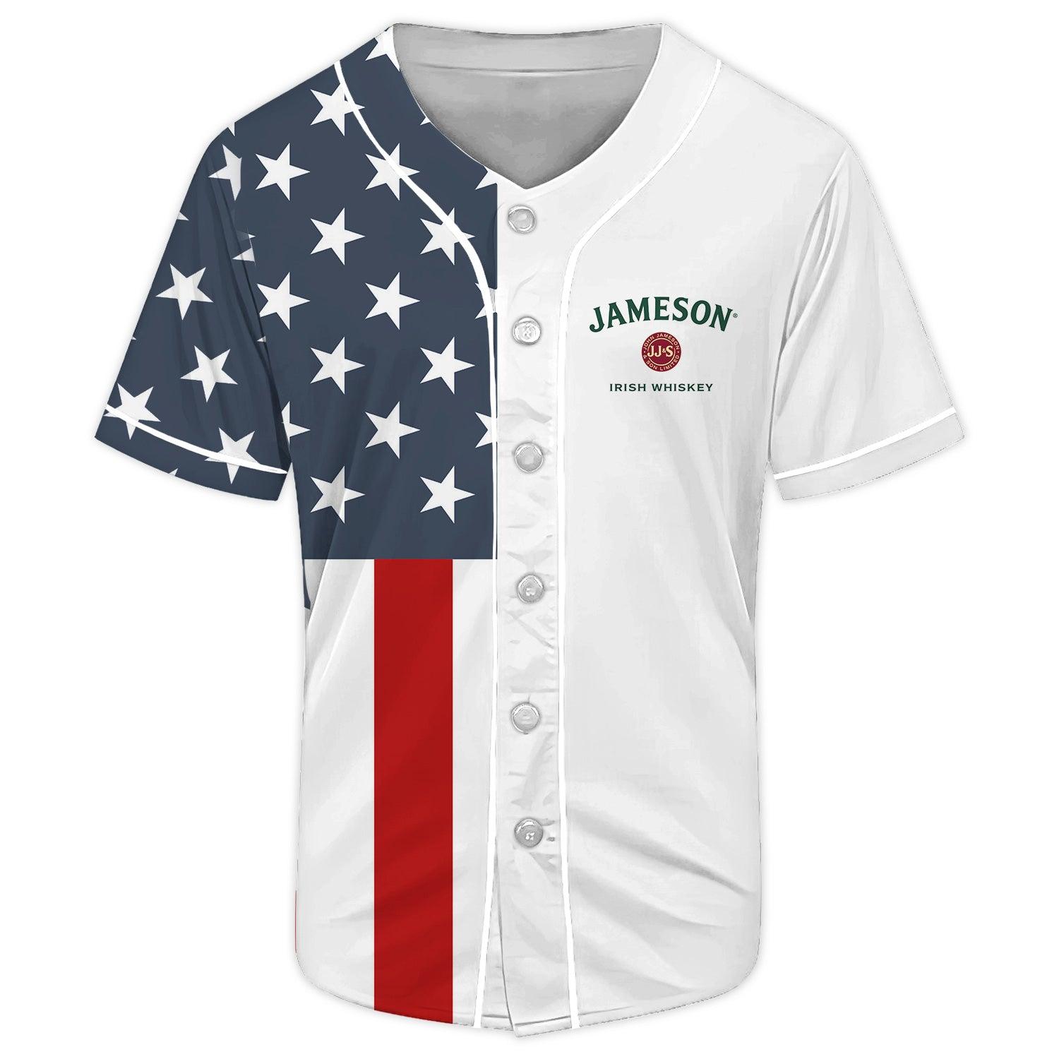 Jameson Donald Trump Independence Day Baseball Jersey - Shirt King