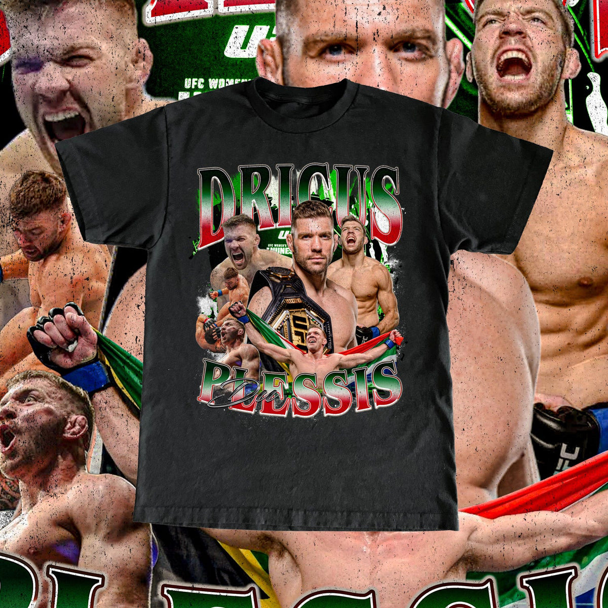 Dricus Du Plessis T Shirt  High Quality Print - UFC Fan DDP Fighter Custom Vintage Design