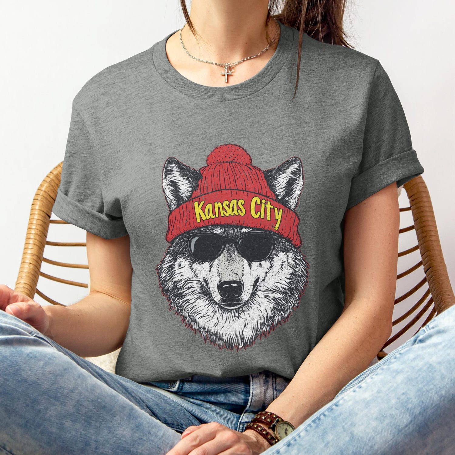 Kansas City Football Vintage Crewneck Sweatshirt, Trendy Fan Pullover, Unisex Heavy Blend, Game Day Apparel, Team Gear