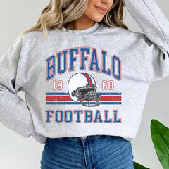Buffalo Football Sweatshirt For Him, Vintage Buffalo Sweater, Buffalo Football Retro Gift, Buffalo Gift For Her, Buffalo Football Crewneck