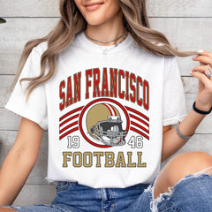 San Francisco Retro Tee, Vintage San Francisco Football Gifts For Him, San Francisco Football Shirt, San Francisco Football Women's T-Shirt