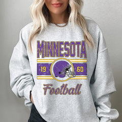 Vintage Minnesota Sweatshirt For Him, Minnesota Football Gift For Women, Retro Minnesota Football Sweater, Minnesota Football Crewneck