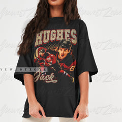 Jack Hughes Shirt Ice Hockey American Professional Hockey Championships Sport Merch Vintage Sweatshirt Hoodie Graphic Tee Gift Fans  NZ145