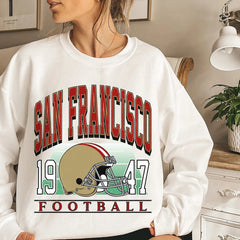 Classic San Francisco Football Sweatshirt, San Francisco Football Sweatshirt, San Francisco Vintage Football Crewneck, San Francisco Sweater