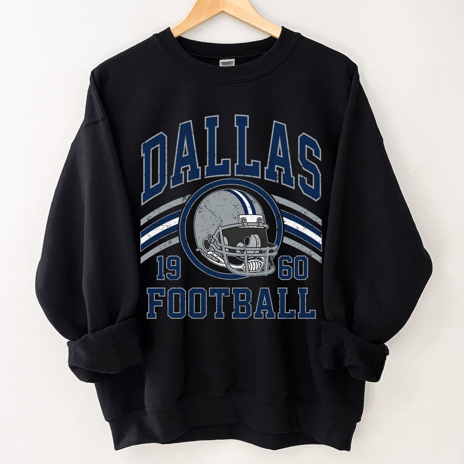 Dallas Football Sweater, Dallas Football Gift For Him, Dallas Football Retro Sweatshirt, Vintage Dallas Gift, Dallas Football Men's Crewneck