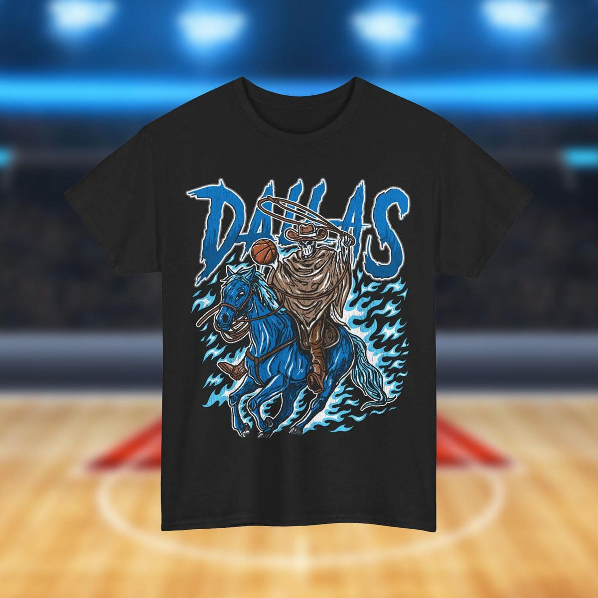 Dallas Basketball Shirt - Graphic Tees - Skeleton Shirt - Merch Tee - Gift Shirt - Bootleg Shirt - Vintage