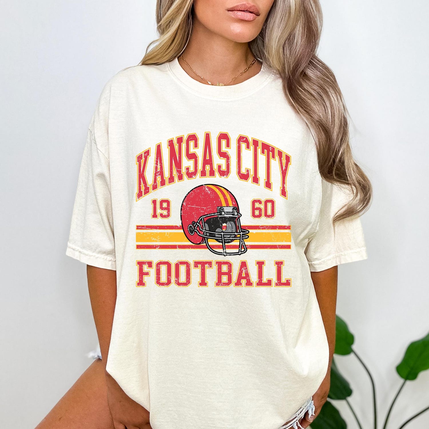 Kansas City Football Gift For Her, Kansas City Retro Football Shirt, Vintage Kansas City Football Tee, Kansas City Football Men's T-Shirt