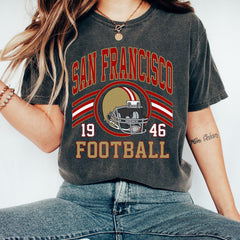 San Francisco Retro Tee, Vintage San Francisco Football Gifts For Him, San Francisco Football Shirt, San Francisco Football Women's T-Shirt