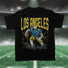 Chargers Football Shirt, Graphic Tees, Skeleton Shirt, Merch Tee, Gift Shirt, Bootleg Shirt, Los Angeles, Vintage Shirt, NFL Shirt, NY Shirt