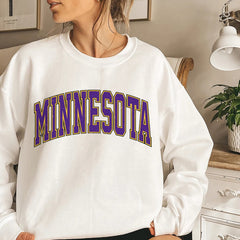 Women's Minnesota Football Crewneck, Minnesota Retro Football Sweatshirt for Women, Minnesota Football Clothing, Minnesota Football Sweater