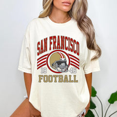 San Francisco Retro Tee, Vintage San Francisco Football Gifts For Him, San Francisco Football Shirt, San Francisco Football Women's T-Shirt