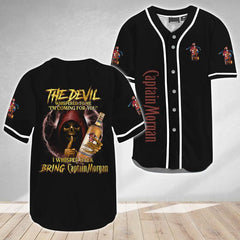 Captain Morgan Bring From The Devil Baseball Jersey - Shirt King