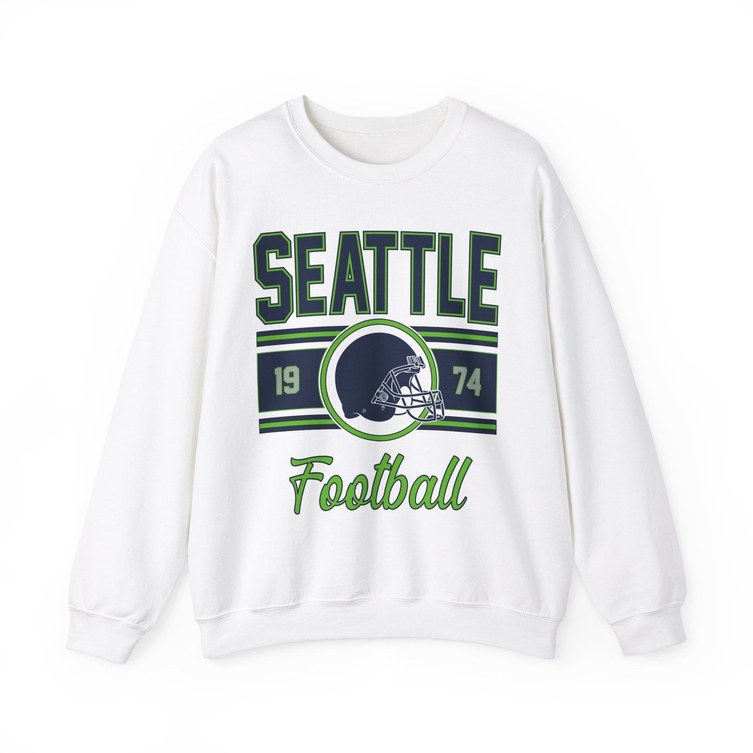 Seattle Vintage Sweatshirt, Classic Seattle Football Sweater, Women's Seattle Football Crewneck, Seattle Football Sweatshirt for Women