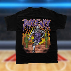 Phoenix Basketball Shirt - Graphic Tees - Skeleton Shirt - Vintage - Suns Shirt - Bootleg - Streetwear - Fan Merch T-shirt