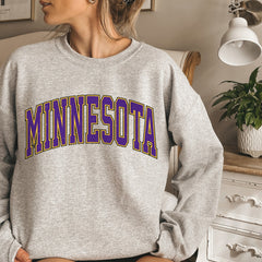 Women's Minnesota Football Crewneck, Minnesota Retro Football Sweatshirt for Women, Minnesota Football Clothing, Minnesota Football Sweater