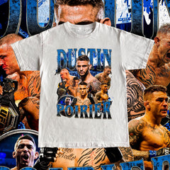 Dustin Poirier T Shirt High Quality Print  - UFC Fan DP The Diamond Fighter Custom Vintage Design