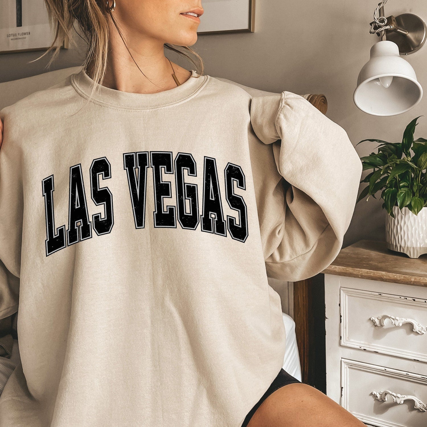 Women's Las Vegas Football Crewneck, Las Vegas Retro Football Sweatshirt for Women, Las Vegas Football Gift, Las Vegas Football Sweater
