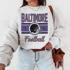 Baltimore Football Sweatshirt, Football Fan Crewneck, Retro Baltimore Football Gift for Women, Baltimore Clothing, Football Sweatshirt