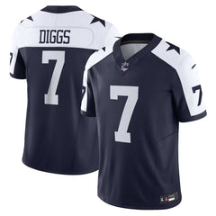 A navy blue and white football jersey with the name 'DIGGS' and the number 7 printed on it.