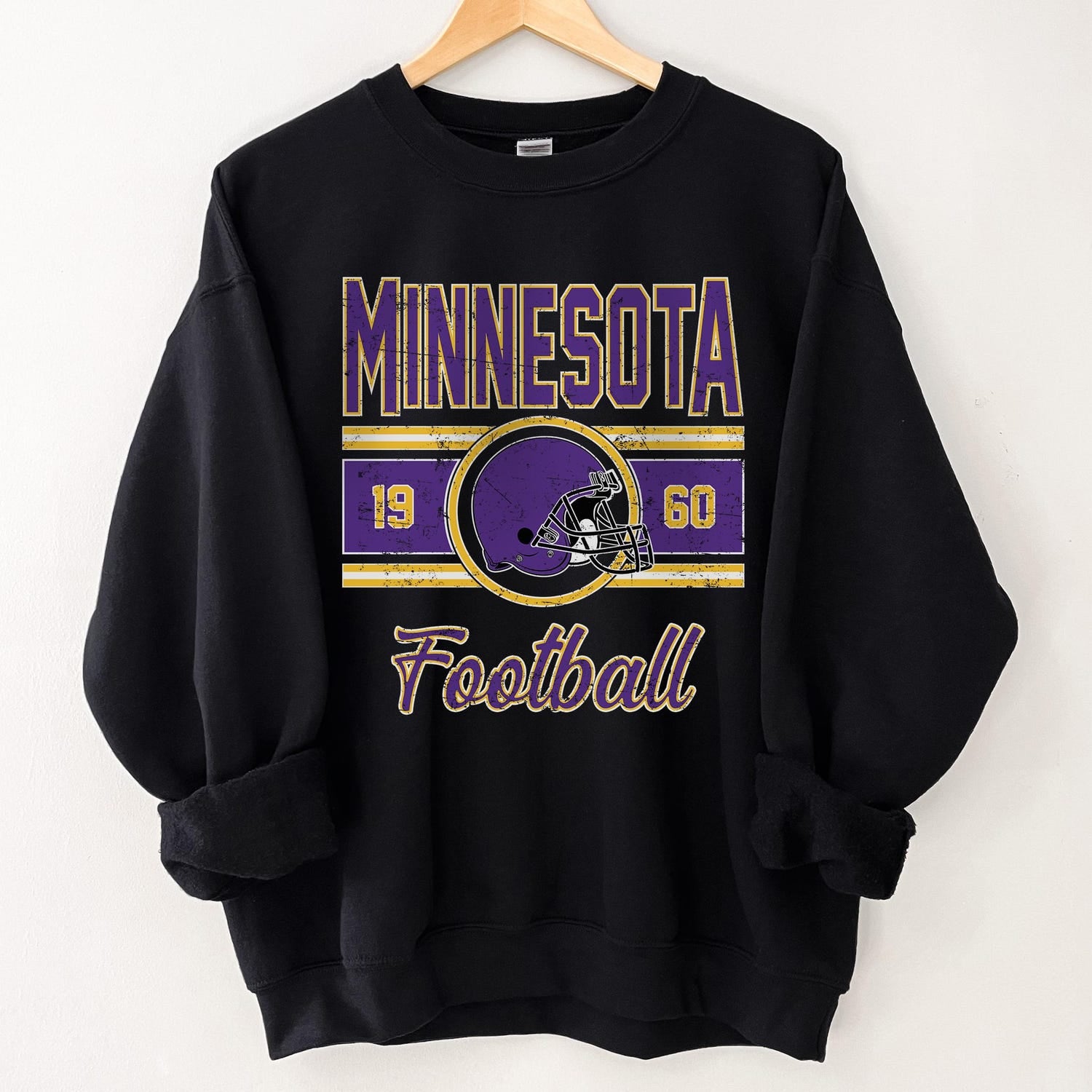 Vintage Minnesota Sweatshirt For Him, Minnesota Football Gift For Women, Retro Minnesota Football Sweater, Minnesota Football Crewneck