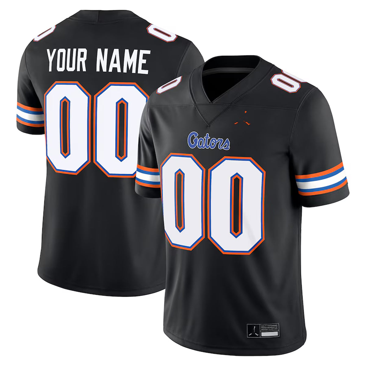 Florida Gators Football Jersey Personalized #00 Black Name Number