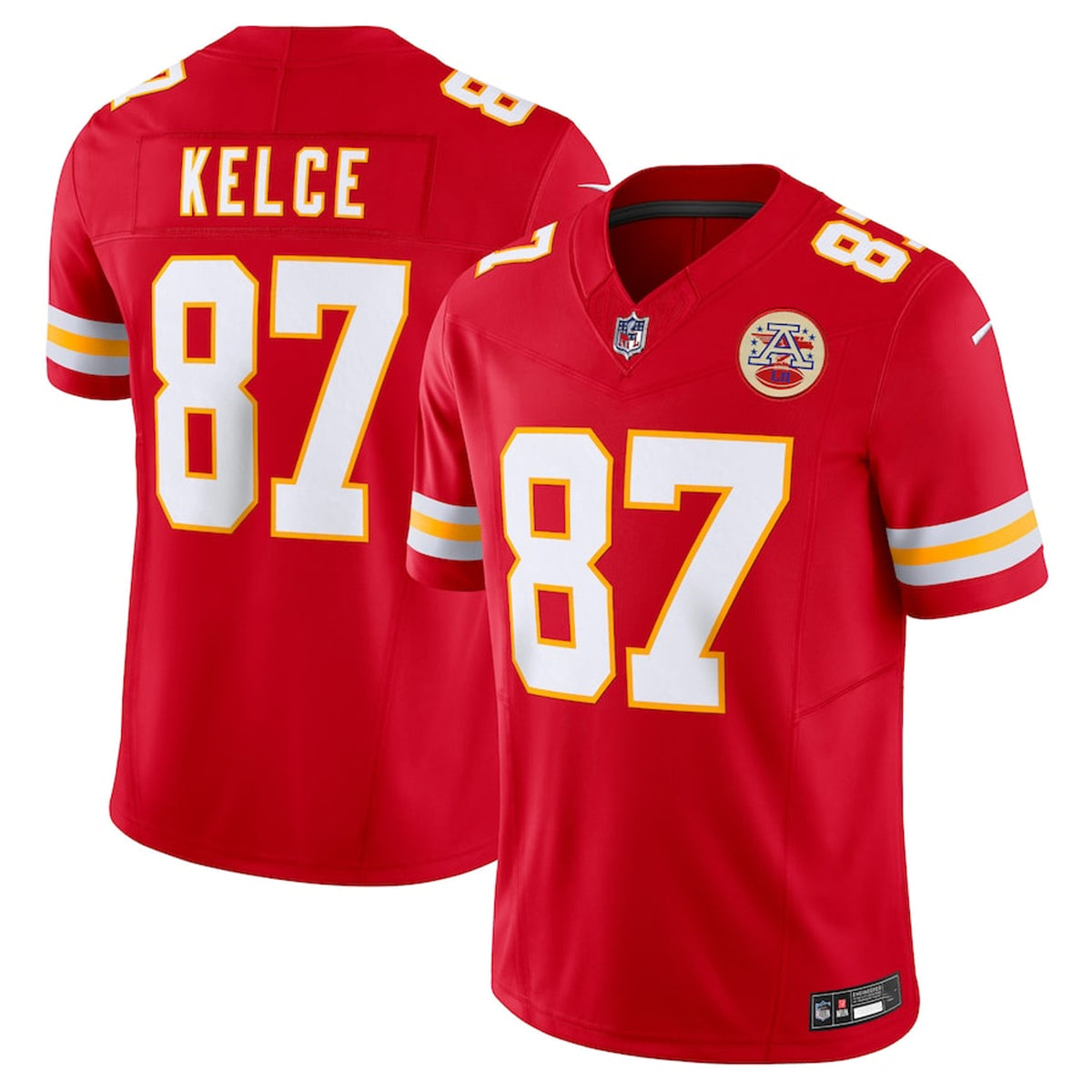 Men’s Red #87 Kelce Football Jersey – Game Day Fan Shirt | Kansas City Team Style 2025