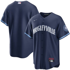 Teepact Navy City Connect MLB Chicago Cubs Baseball Jersey