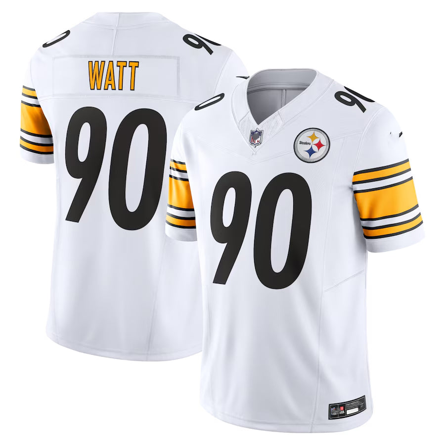 Pittsburgh Steelers TJ Watt #90 White NFL Game Jersey Men’s Fan Shirt