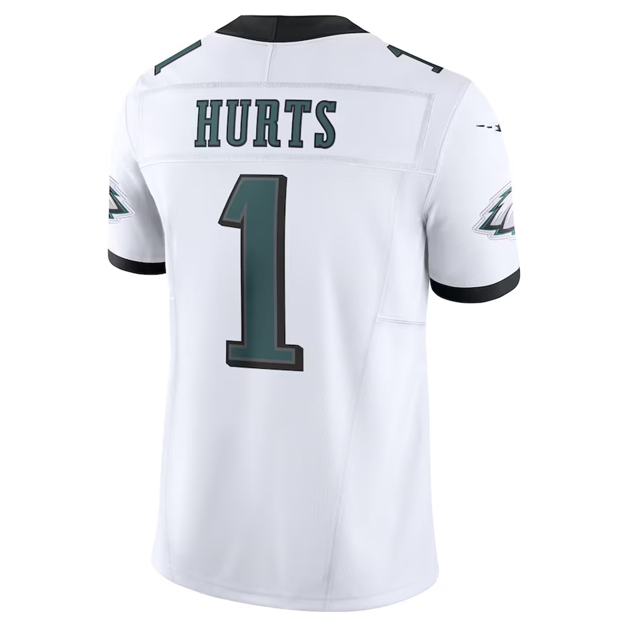Philadelphia Eagles #1 Hurts White Home Game Day Football Jersey