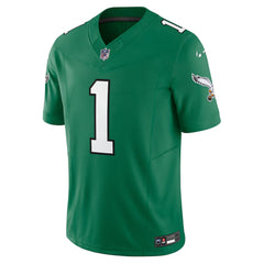 Philadelphia Eagles #1 Hurts Kelly Green Classic Football Jersey