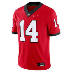 Georgia Bulldogs Red #14 Stockton Football Jersey Retro College Tee