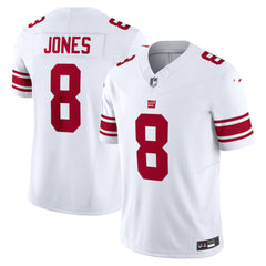 New York Giants Daniel Jones #8 White NFL Football Game Jersey Shirt