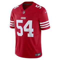 San Francisco 49ers Fred Warner #54 Red Football Jersey – Men’s Game Day Fan Gear 2025
