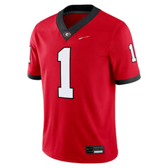 Georgia Bulldogs Red #1 Branch Football Jersey Vintage Game Day