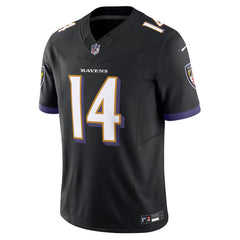 Baltimore Ravens Hamilton #14 Black Jersey – Men’s NFL Football Shirt