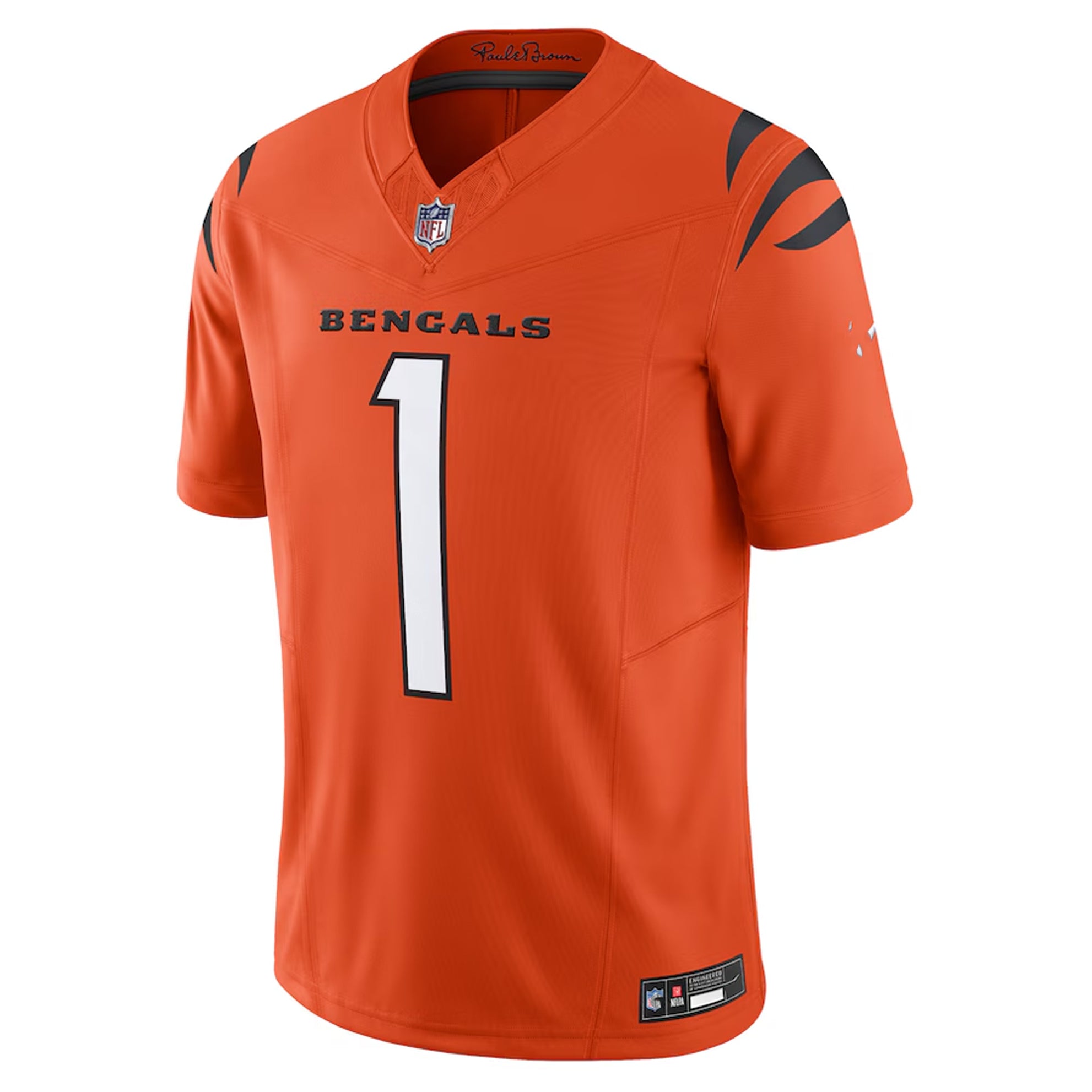 Cincinnati Bengals Orange #1 Chase Men’s Football Jersey Game Day Fan