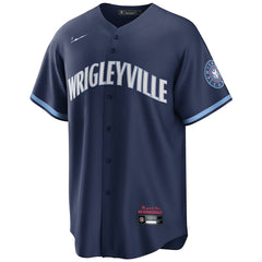 Teepact Navy City Connect MLB Chicago Cubs Baseball Jersey