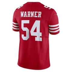 San Francisco 49ers Fred Warner #54 Red Football Jersey – Men’s Game Day Fan Gear 2025