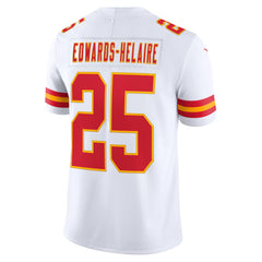 Kansas City Chiefs Clyde Edwards-Helaire #25 White Football Jersey