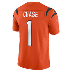 Cincinnati Bengals Orange #1 Chase Men’s Football Jersey Game Day Fan