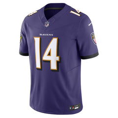 Baltimore Ravens Purple #14 Hamilton Men’s Football Jersey Game Day
