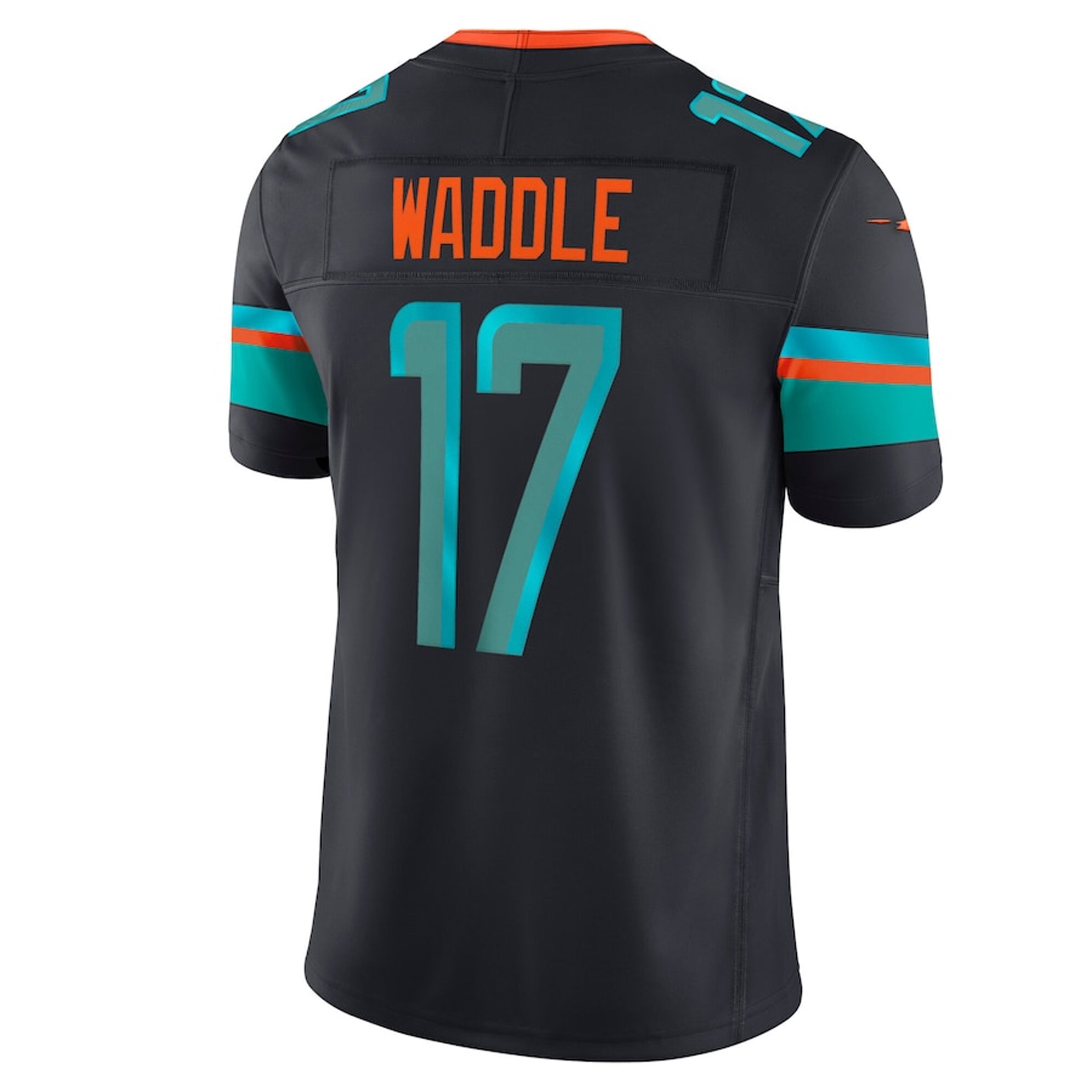 Miami Dolphins Black #17 Waddle Men’s Football Jersey Game Day Fan