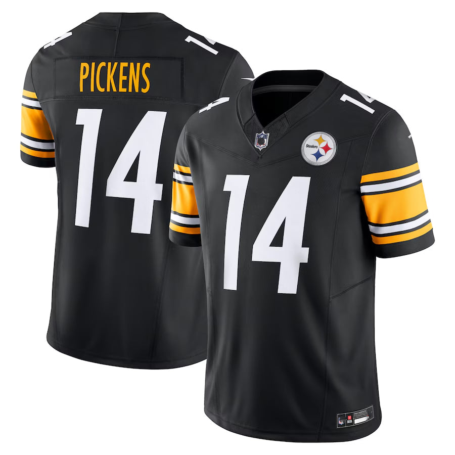 Pittsburgh Steelers George Pickens #14 Black NFL Football Jersey