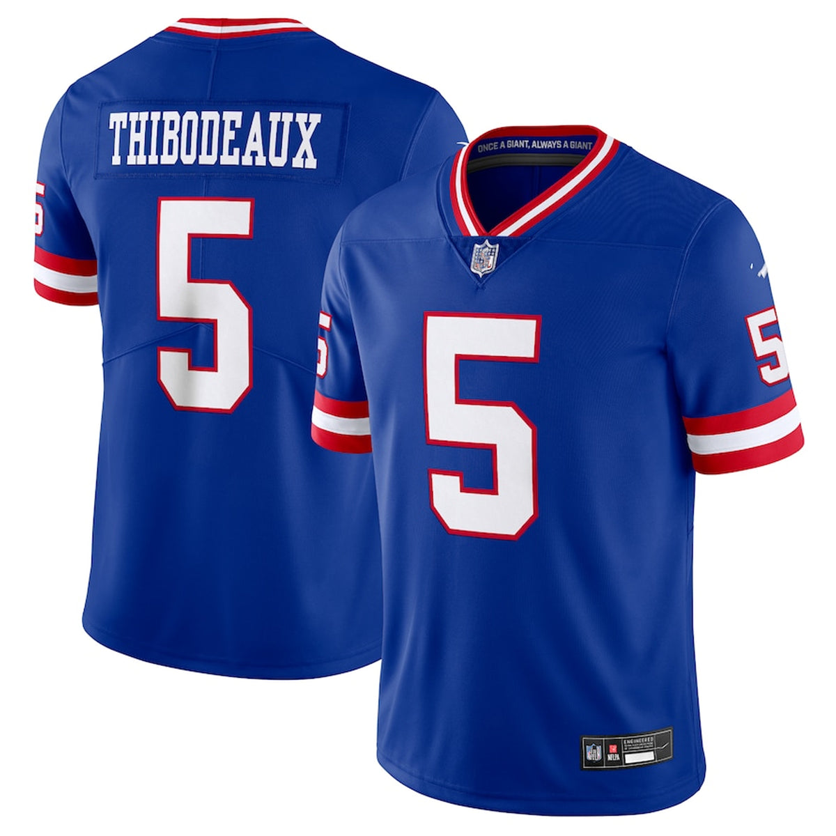 New York Giants Kayvon Thibodeaux #5 Blue NFL Football Jersey Top