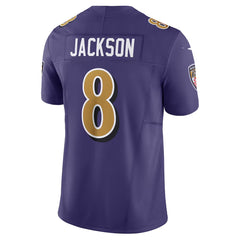 Baltimore Ravens Lamar Jackson #8 Men’s Purple Game Jersey – 2025 NFL