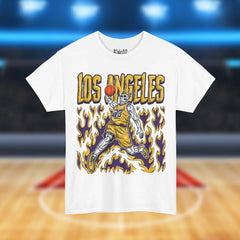 Los Angeles Basketball Shirt - Graphic Tees - Skeleton Shirt - Vintage - Lakers Shirt - Bootleg - Streetwear - Fan Merch T-shirt