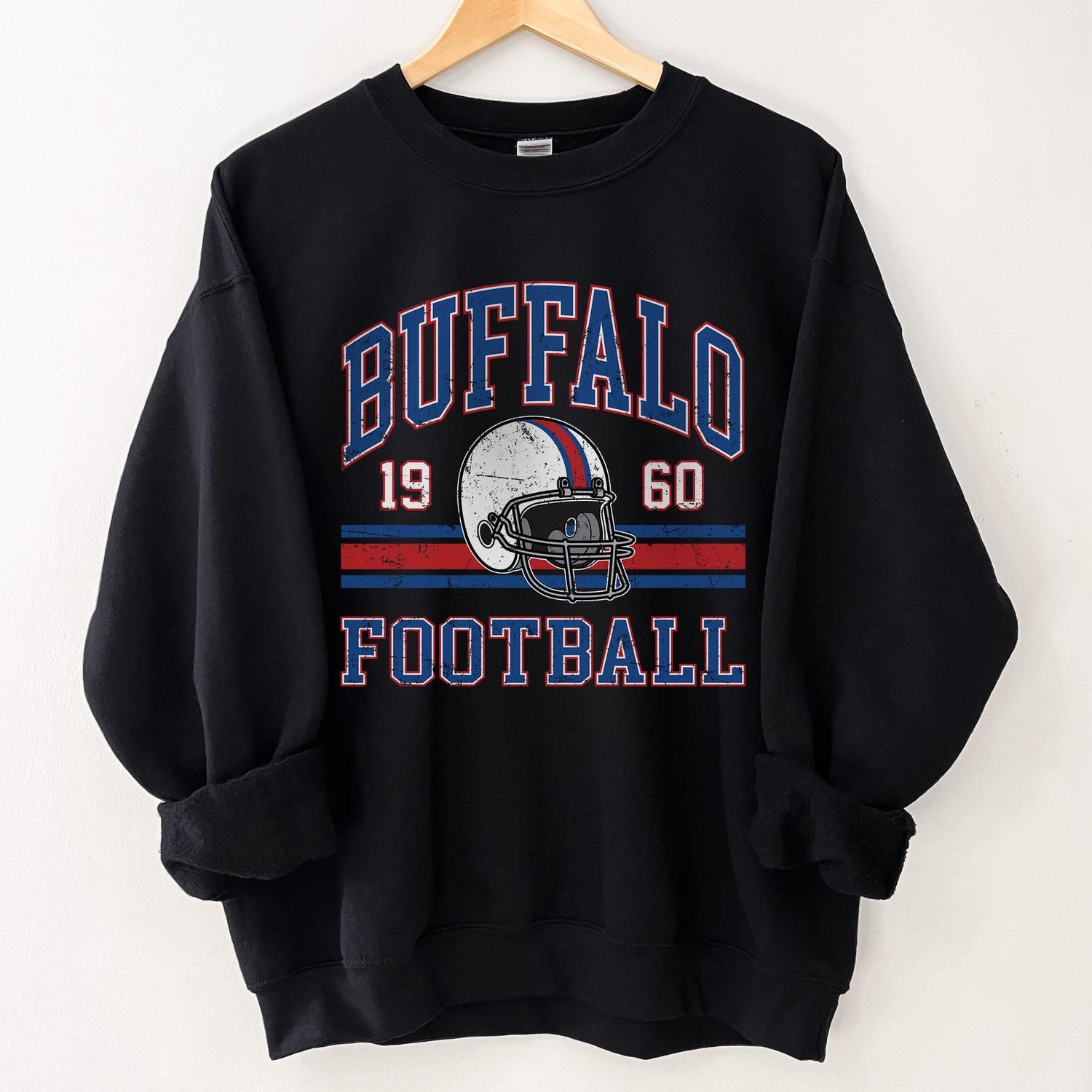 Buffalo Football Sweatshirt For Him, Vintage Buffalo Sweater, Buffalo Football Retro Gift, Buffalo Gift For Her, Buffalo Football Crewneck