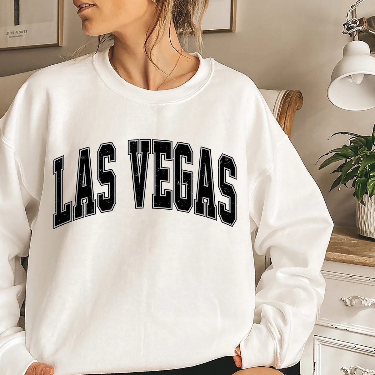 Women's Las Vegas Football Crewneck, Las Vegas Retro Football Sweatshirt for Women, Las Vegas Football Gift, Las Vegas Football Sweater