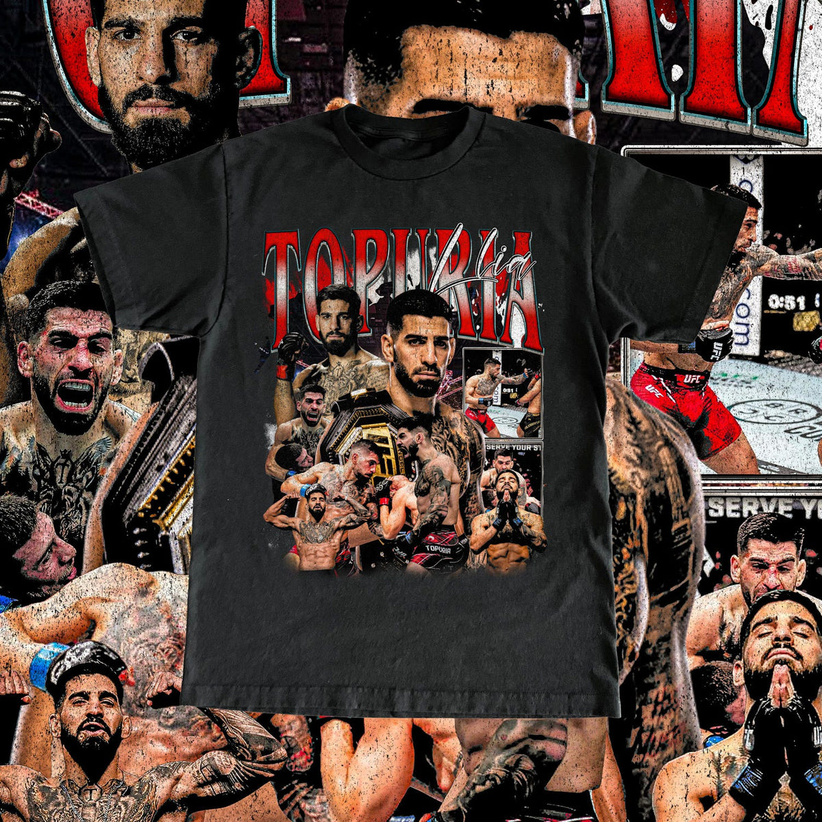 Ilia Topuria High Quality T Shirt - UFC Fan El Matador Custom Vintage Design, Gift, Retro